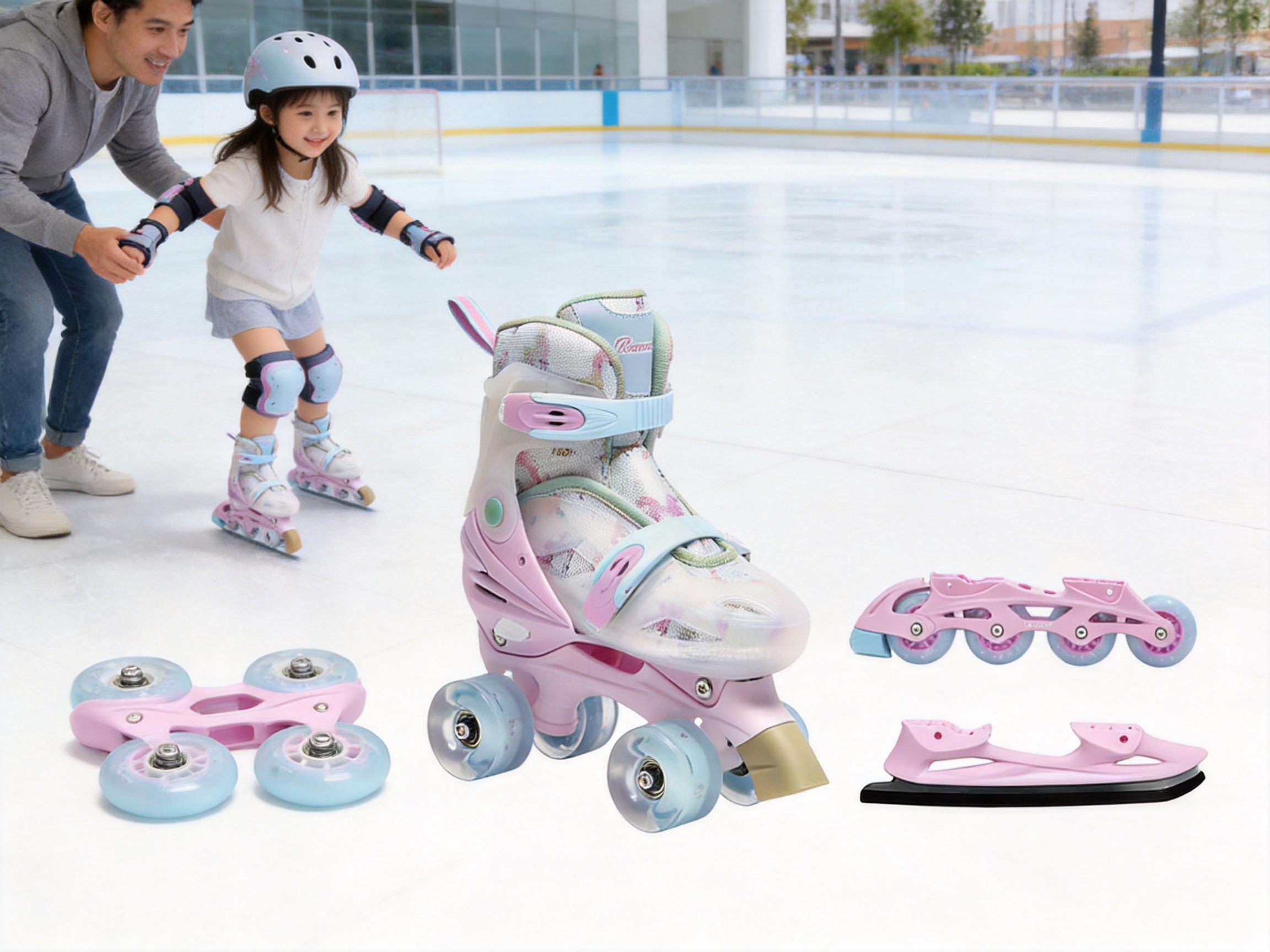 4-in-1 Roller Skates: A Flexible, Cost-Effective Choice for Children’s Skating Development